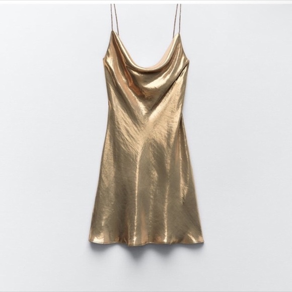 Zara Metallic Mini Dress ✨ - Picture 3 of 3